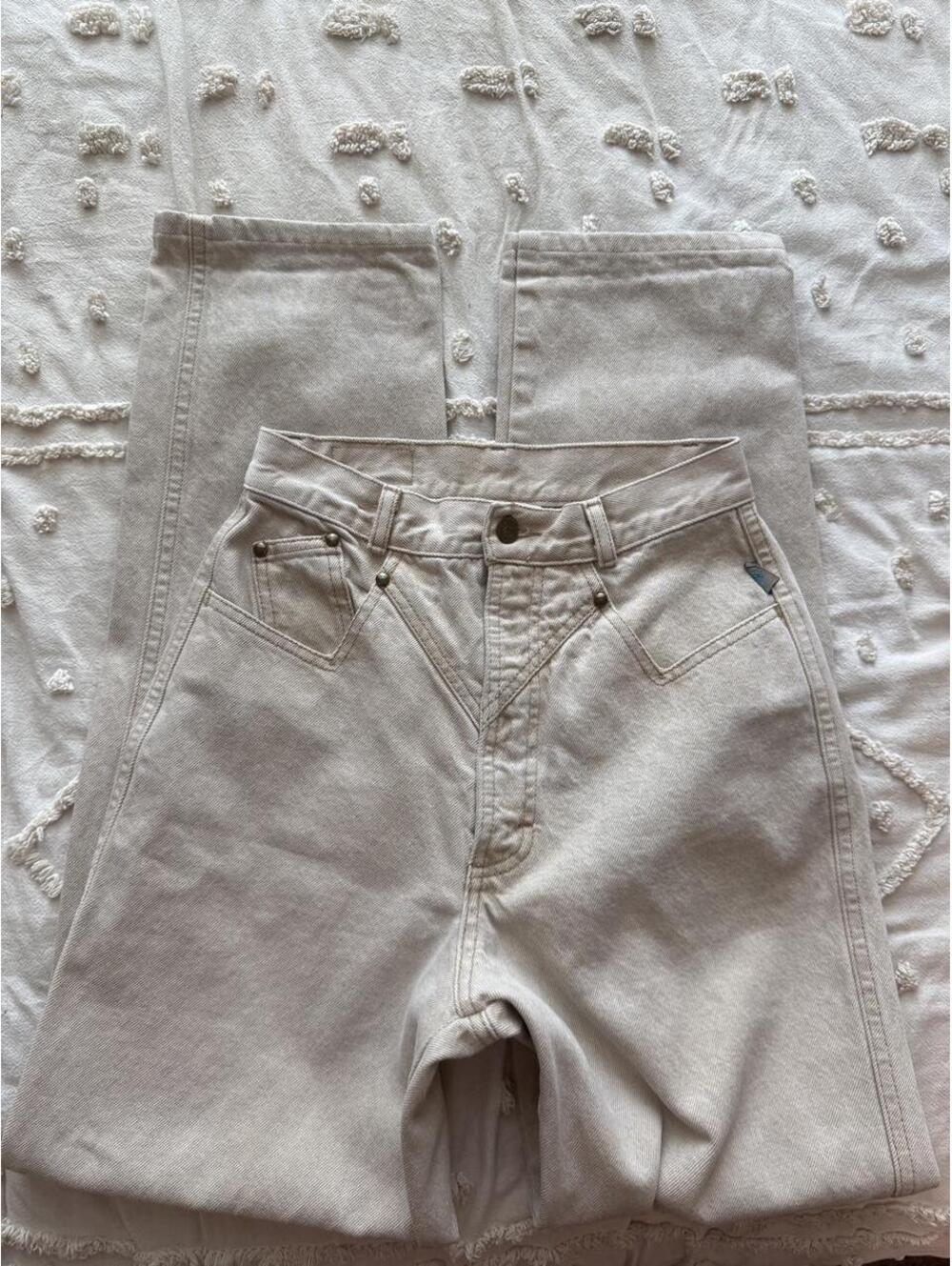 Vintage Rocky Mountain Clothing Co Beige High Rise Western Jeans 28/7